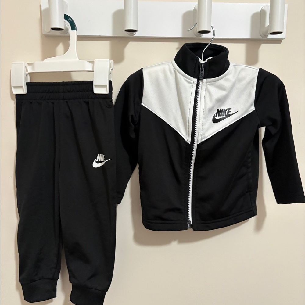 Nike Black and White Baby Tracksuit